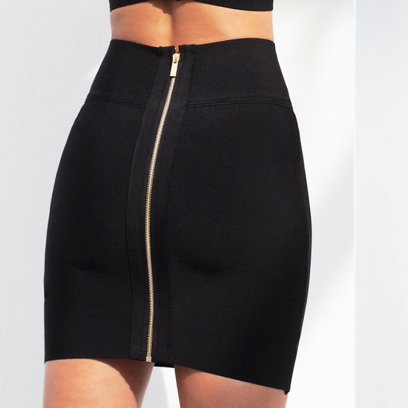 Babaton Skirt with Gold Zipper on the back - Picture 2 of 4